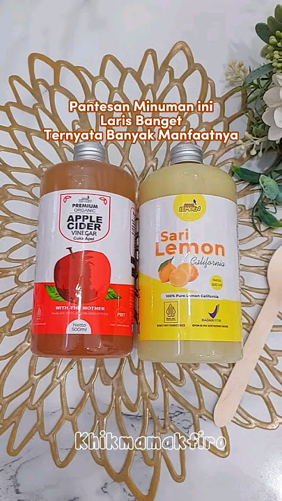 Diet Alami dan Jaga Kesehatan dengan Cuka Apel dan Sari Lemon
