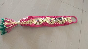 Easy new design macrame key hanger