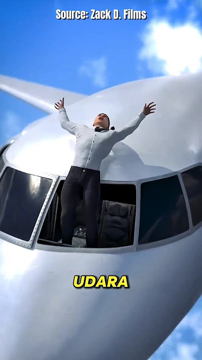 Pilot itu hampir terlempar saat pesawat terbang😰 #shortvideo