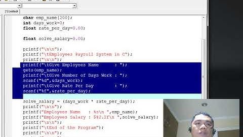 Employees Payroll System in C