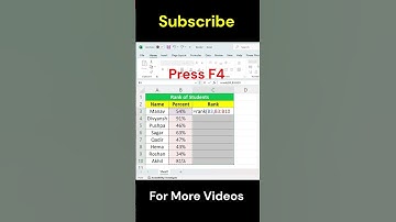 Rank formula tips #viralshorts #viralvideo #computer #jobs #exceljob #knowledge