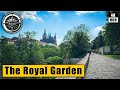 A stroll through the royal garden with views of prague castle  czech republic 4kr asmr