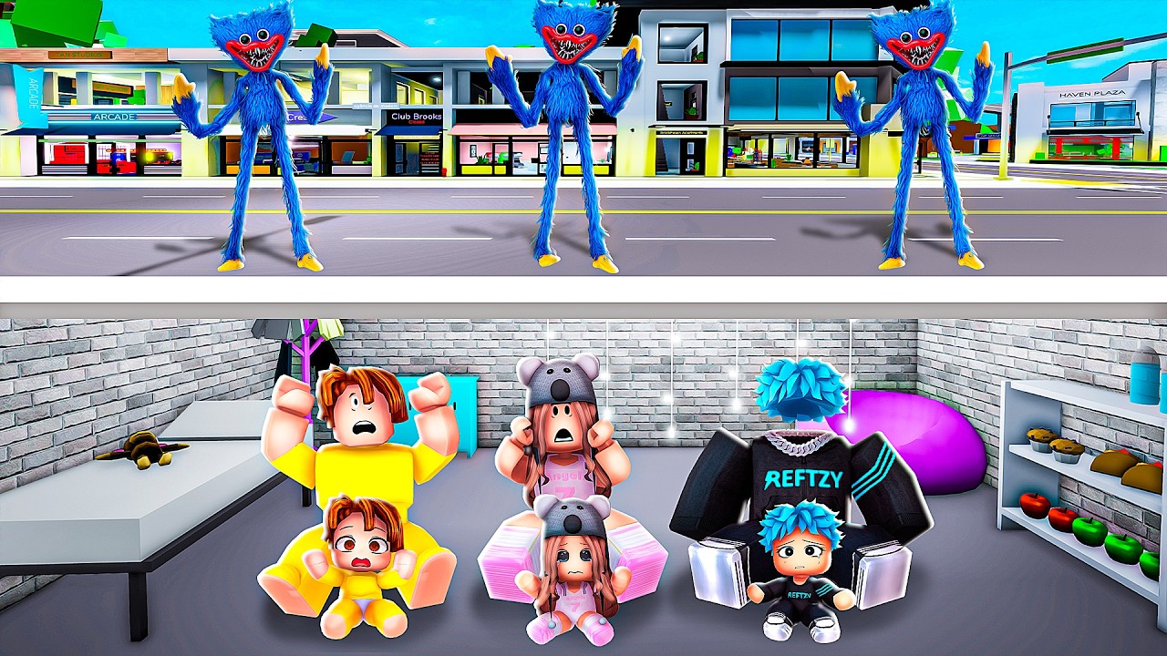 We Built a BUNKER to HIDE from POPPY PLAYTIME..(Brookhaven)