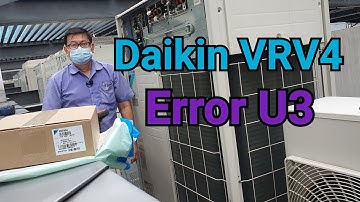 Daikin | How to solve error code U3 after replacing new main pcb |VRVA
