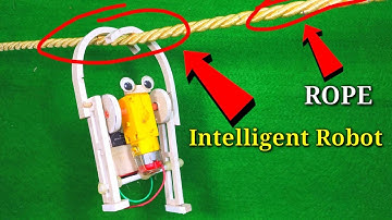 How to Make A Rope Walking ROBOT From DC Motor - Science Project Robot