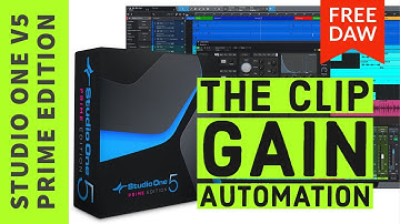 Clip Gain Automation in Studio One V5 Prime