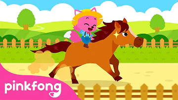 I am a Rocket Horse! | Giddy up, up up! | The Horse Song | Farm Animals Songs | Pinkfong Songs
