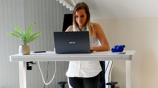 Back pain in the Office? Why you need a Height Adjustable Electric Desk by Dellonda