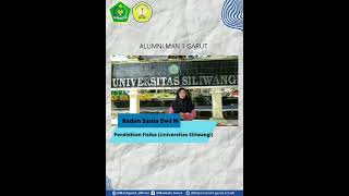 Testimonial Alumni MAN 1 Garut Raden Sania Dwi M, lulusan 2020 (UNSIL Jurusan Pendidikan Fisika)