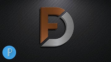 FD logo design on android mobile, Pixellab tutorial [[ASRAFUL ART]]