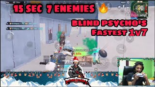 #BlindPsycho #pubg  BLIND Psycho Fastest 1V7 | Bootcamp Sanhok | PUBG MOBILE KR| J3keR Gaming