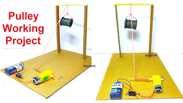 pulley working science project for exhibition - diy - simple and easy steps | DIY pandit