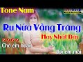 Ru Nửa Vầng Trăng Karaoke Nhạc Sống Tone Nam ( F#m ) - Tình Trần Organ