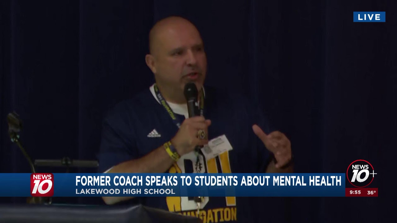 WATCH LIVE: Former Ithaca football coach speaks to students about mental health awareness