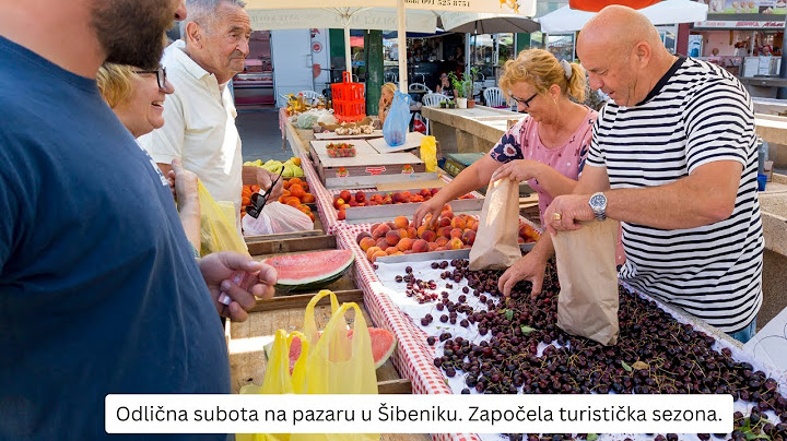 Sve se prodalo do 10 sati..! Odlična subota na PAZARU u ŠIBENIKU.  Krenula sezona...