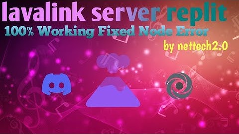 lavalink server on replit 100% working no node error #music