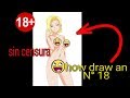 How draw androide 18.  ( como dibujar a androide 18)