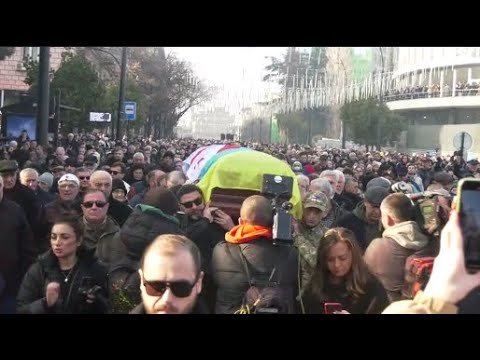 ბუბა კიკაბიძის გამოსვენება ფილარმონიის დიდი საკონცერტო დარბაზიდან