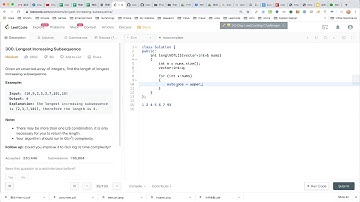 【每日一题】300. Longest Increasing Subsequence, 4/5/2020