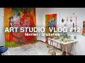 Estce que je vais arreter la peinture  lhuile    art studio vlog 12