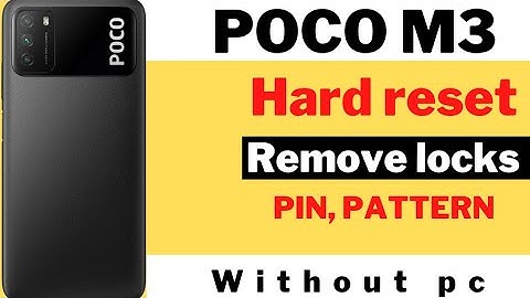 POCO M3 Hard Reset / POCO M3 (M2010J19CI) Factory Reset Without PC