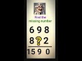 LIVE Math Puzzle Challenge | missing number