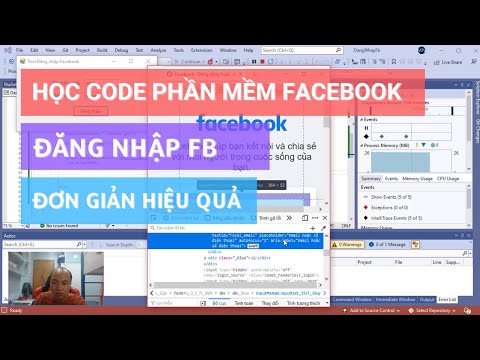 Tool facebook, Hướng dẫn tạo phần mềm, tool tự động đăng nhập nick facebook cực dễ đơn giản