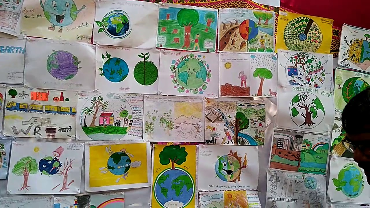 Earth day drawing competition YouTube