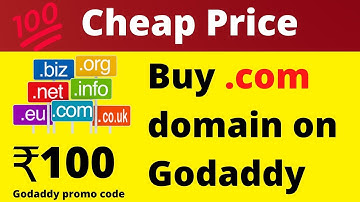 How to buy cheap domain on godaddy | godaddy promo code | Buy domain low price | Buy .com domain