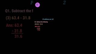 Standard 5th math 9. decimal Fraction Problem set 42 #shorts #shortvideo