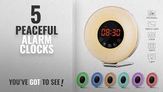 Top 10 Peaceful Alarm Clocks [2018 ]: Wake Up Light Digital Smart Alarm Clock with 6 Natural Sounds screenshot 2