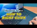 MacBook Air M5 : How to Right Click