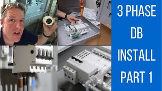 Installing a Three Phase Distribution Board (Part 1 of 2) Electricians 3 Phase DB Installation