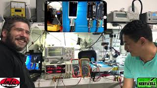 reparación 5 iphone por fallas de carga usando dock test y osciloscopio con CRISTIAN BARAGGIOTTA