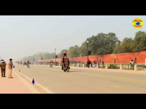 BSF Seema Bhawani Motor Cycle Team Practice Stunts Ahead Of Republic Day Parade