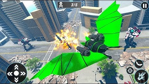 Flying Bat Bike Robot Part-1 | Rescue City Flying Bat Android GamePlay | By Game Crazy