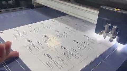 Vulcan FC500VC Flatbed cutting plotter machine for half cut and full cut making business card