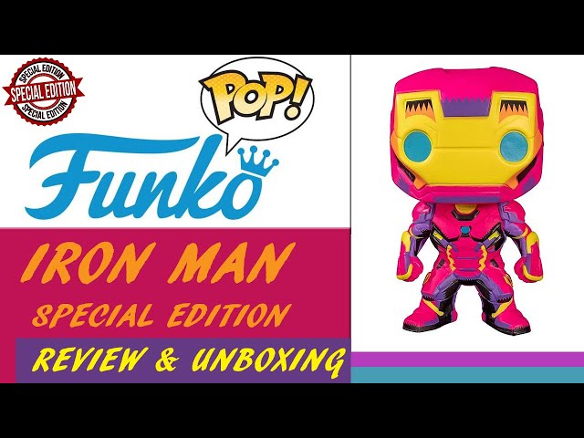 Funko Pop Iron Man #649 Luz negra
