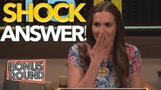 SHOCK ANSWER Did She Really Just Say That ! Celebrity Name Game | Bonus Round