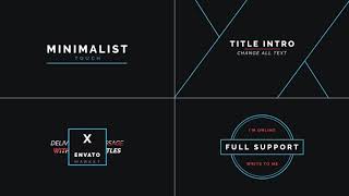 Effects Film - Mogrt Titles - 300 Animated Titles for Pr & Ae - Download Templates