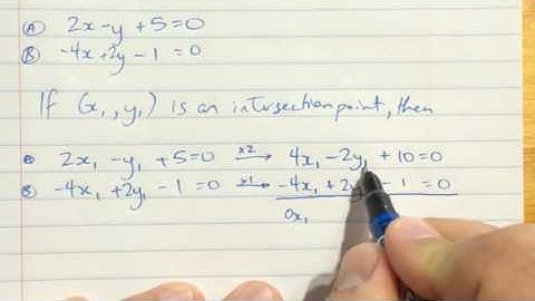 Solving Linear Systems by Elimination - Part 2 Parallel Lines