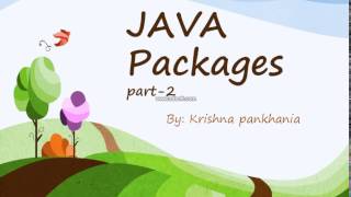 JAVA Packages part 2