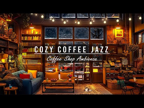 Cozy Coffee Shop Ambience & Smooth Jazz Music ☕ Relaxing Jazz Instrumental Music to Work, Study