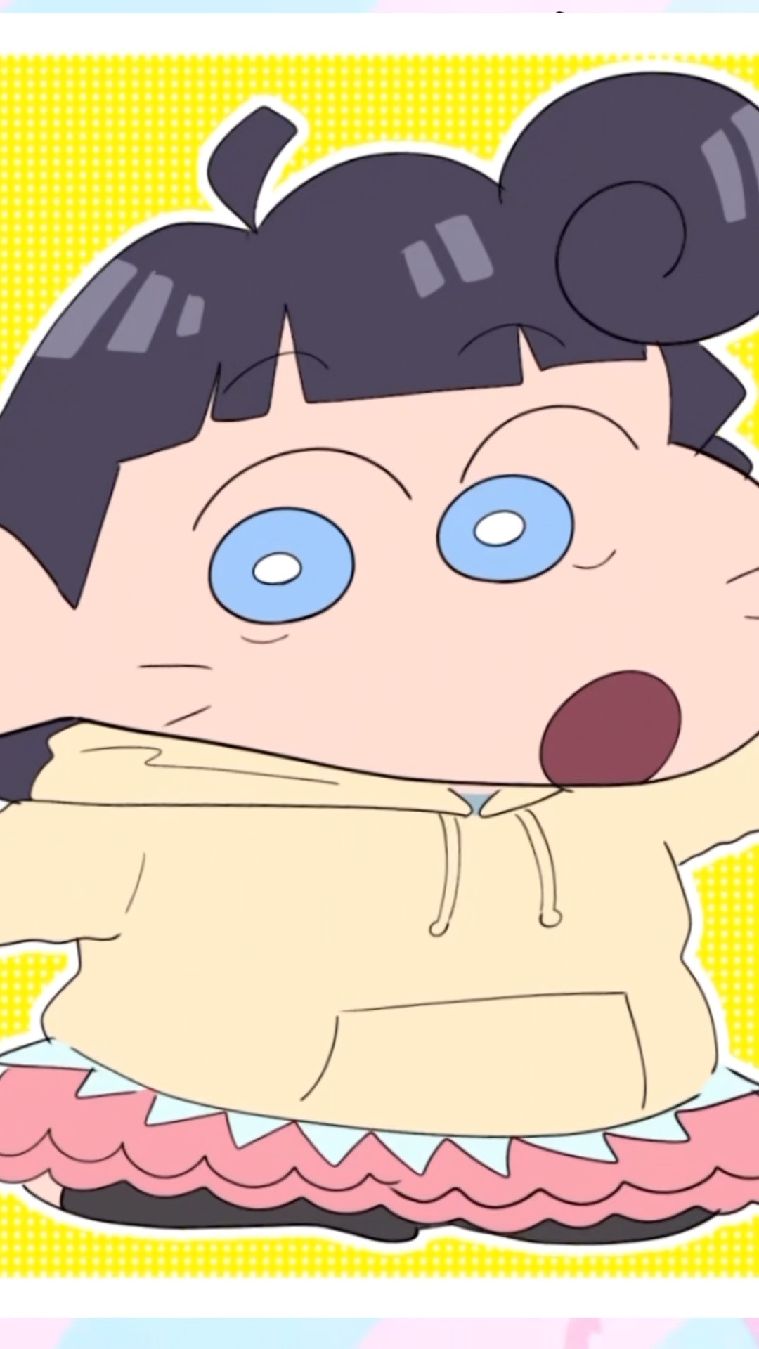 BORUTO] I tried drawing Himawari x Himawari in a Crayon Shin-chan