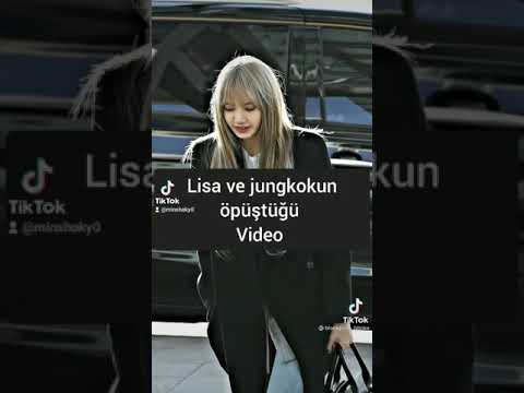 lisa ve jungkookun öpüştüğü video