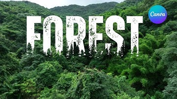 Forest Text Effect in Canva | Create Stunning Nature Inspired Typography #typography #texteffect