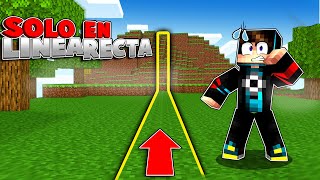 Minecraft Pero Solo En Linea Recta Reto Super Dificil Haroldartistplay