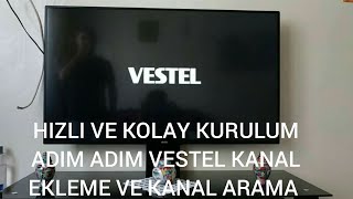 Vestel smart tv kanal arama kanal ekleme full kurulum (VESTEL TV SETUP)