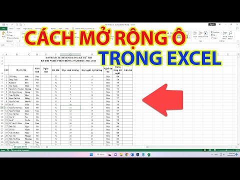 Video: Làm cách nào để bạn mở rộng một bảng trong Excel?