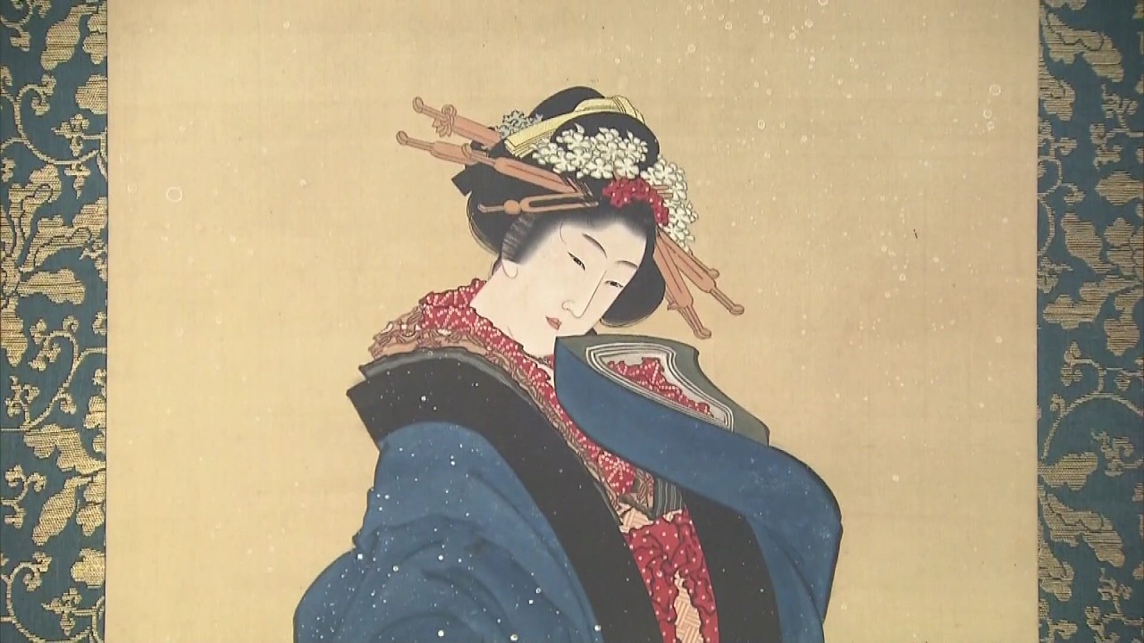 葛飾北斎の『雪中美人図』小樽芸術村でついに一般公開へ！ニトリが